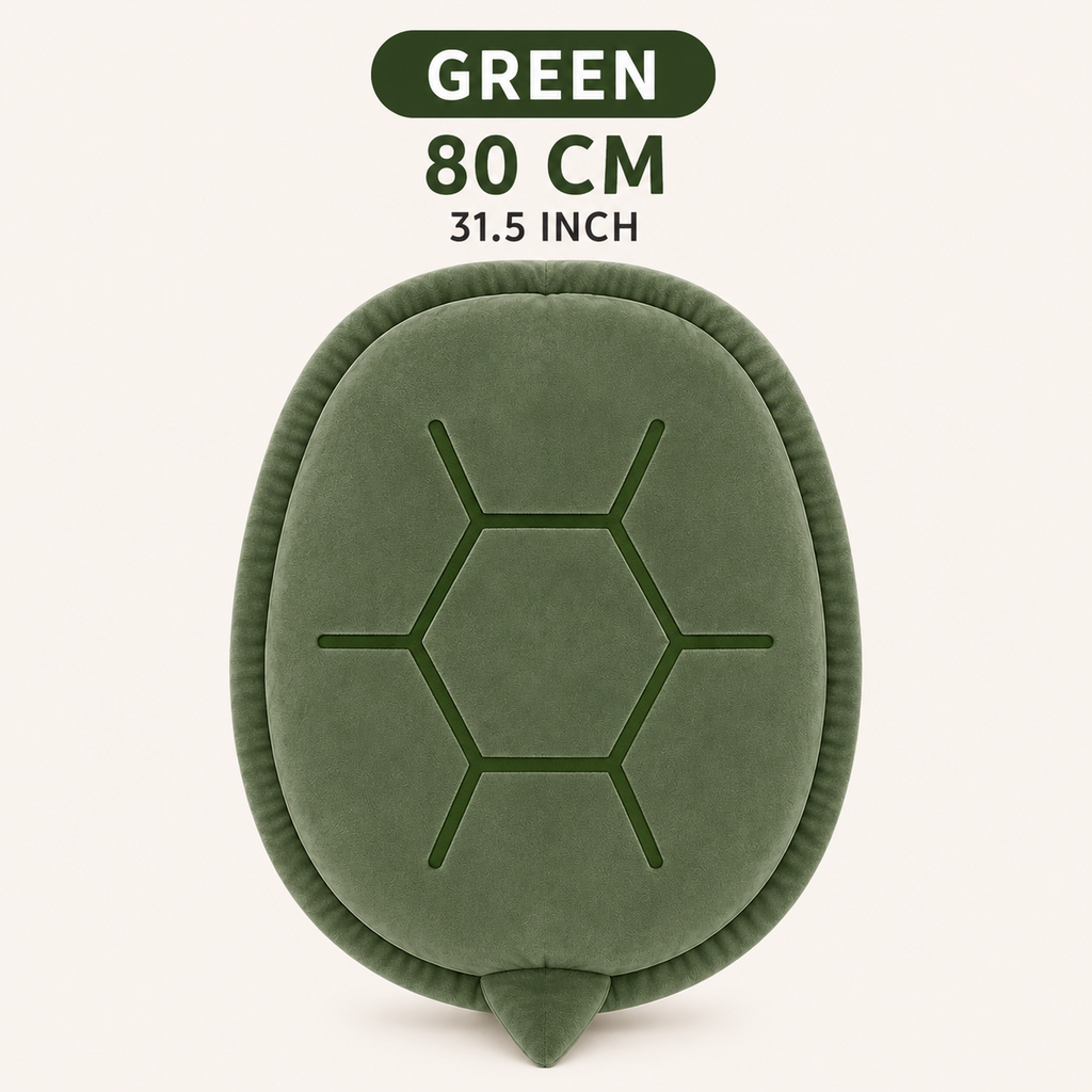 Green wearable turtle pillow 80 cm