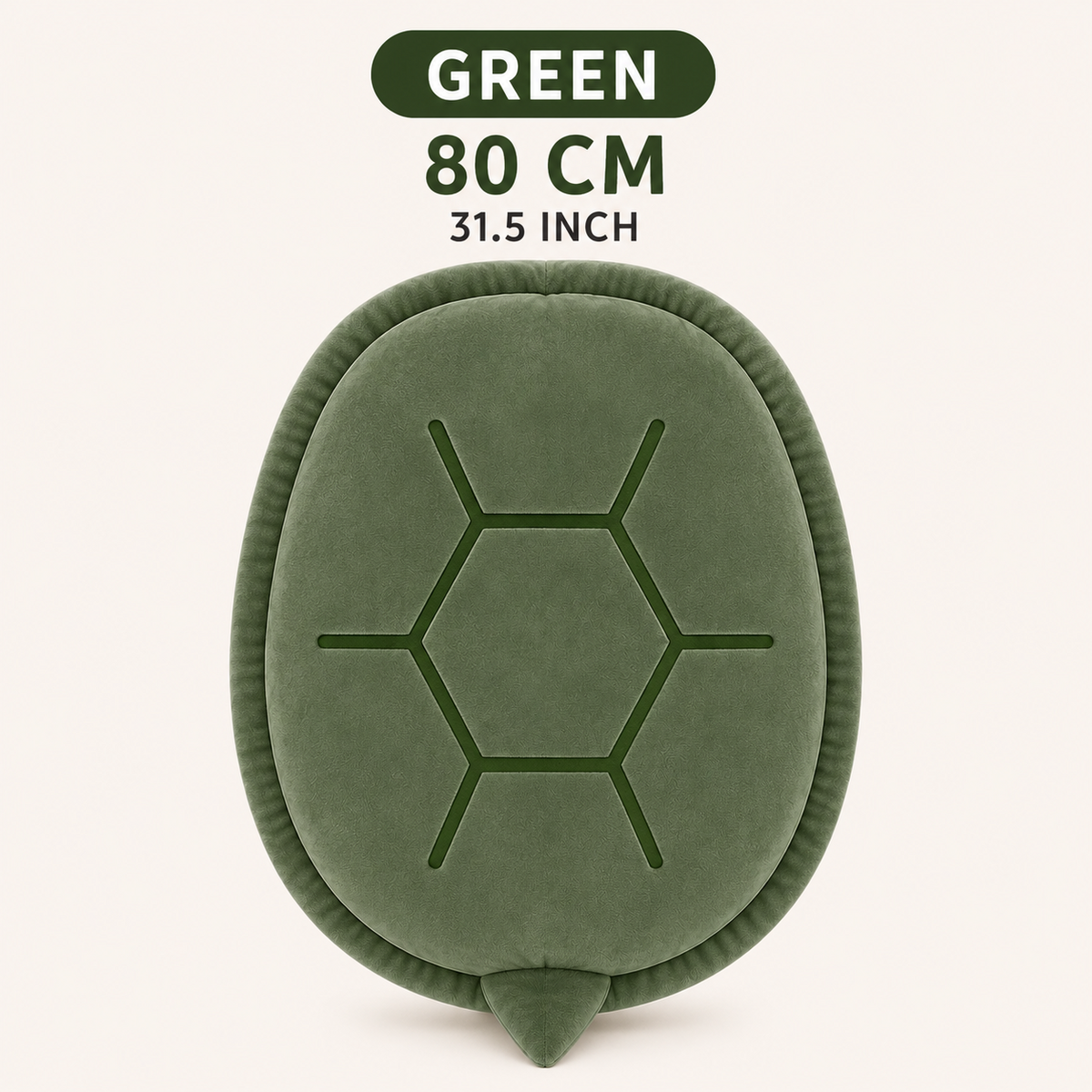 Green wearable turtle pillow 80 cm