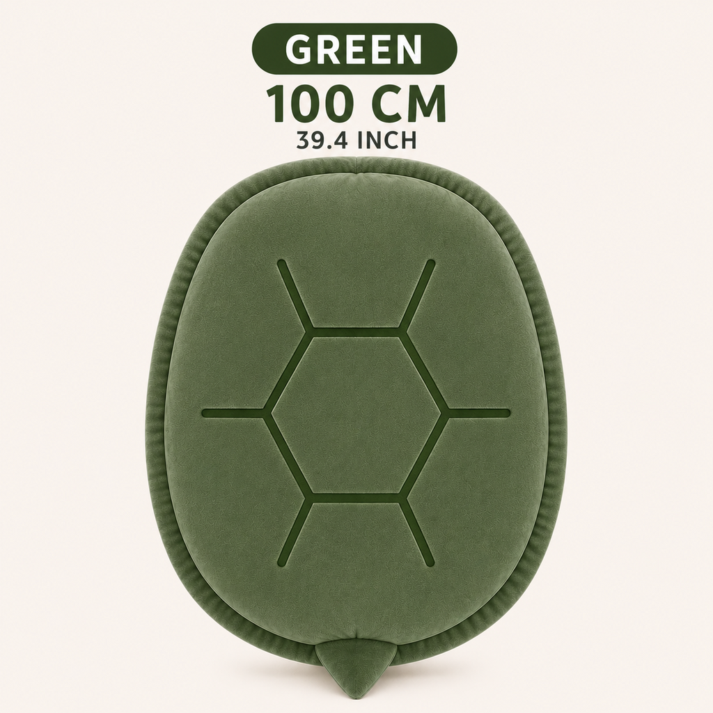 Green wearable turtle pillow 100 cm