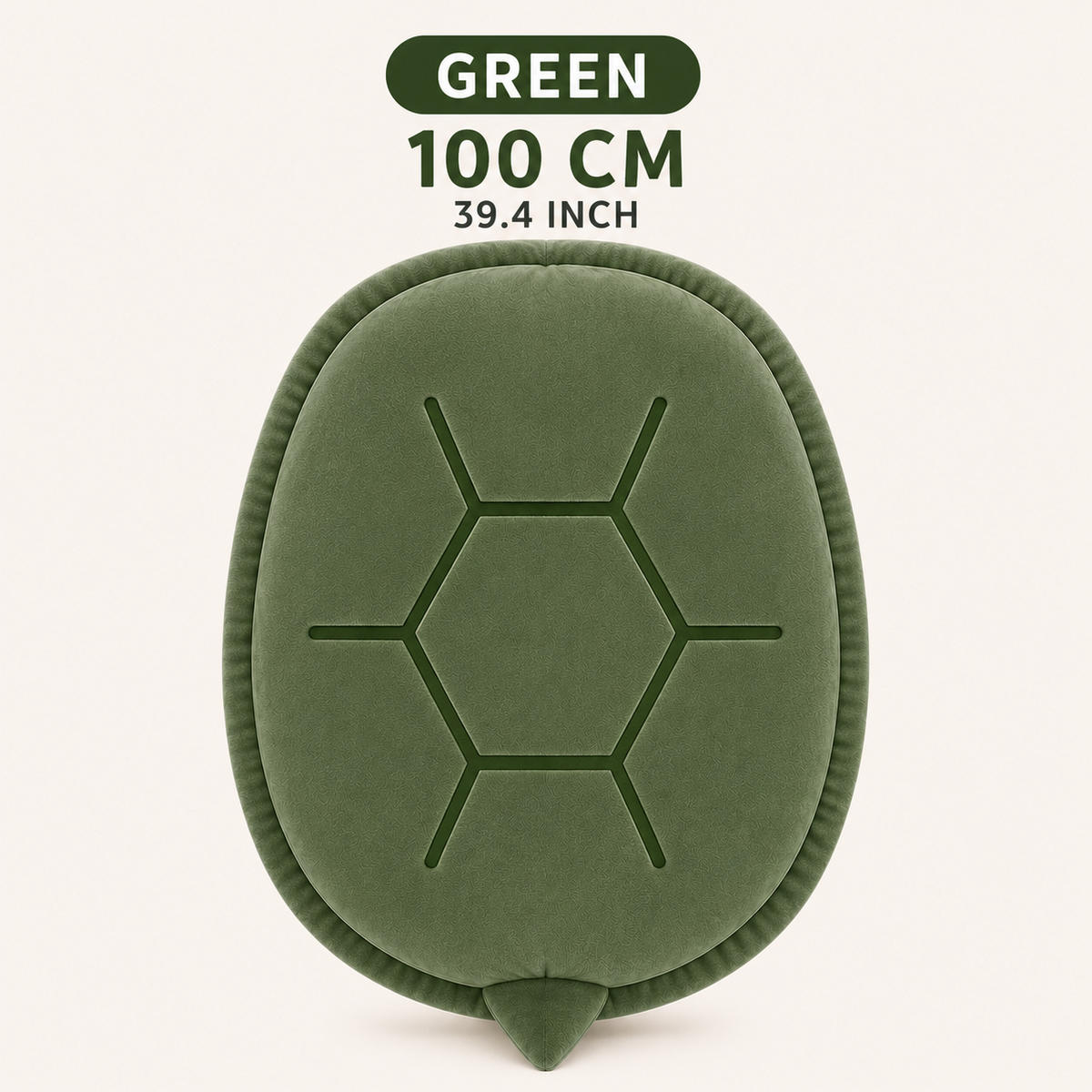 Green wearable turtle pillow 100 cm