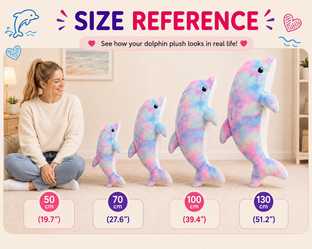 Pastel dolphin plush pillow image 5