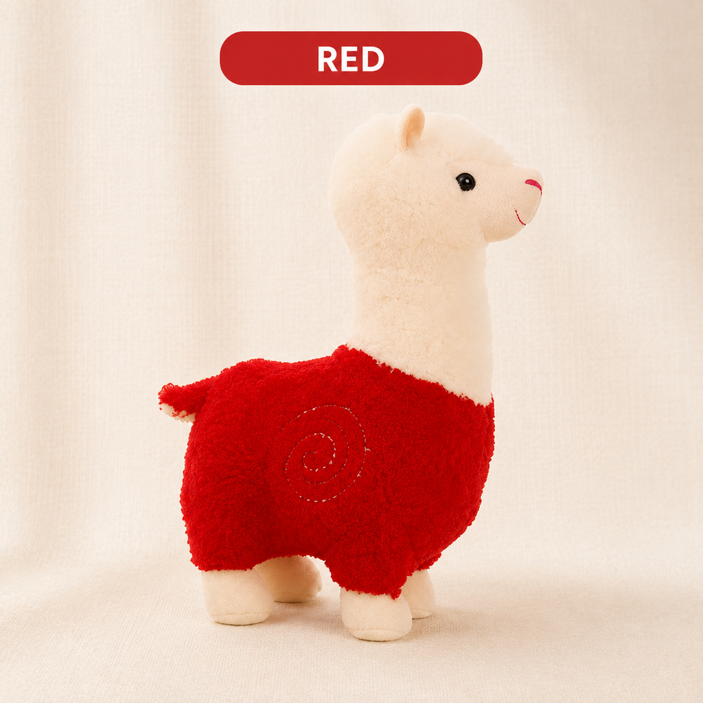 Standing alpaca plush