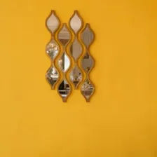 12pcs Gold Teardrop Wall Mirror Set, Luxury Decorative Accent Mirrors