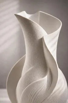 Modern Sculptural Vase Minimalist Ceramic Decor Scandinavian Home Accent