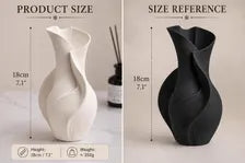 Modern Sculptural Vase Minimalist Ceramic Decor Scandinavian Home Accent