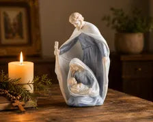 Catholic Statue Set Christian Home Decor Jesus Mary Figurines Religious Shelf Display