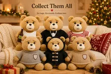 Christmas Teddy Bear Plush Soft Stuffed Animal Gift Cozy Room Decor