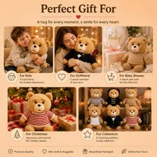 Christmas Teddy Bear Plush Soft Stuffed Animal Gift Cozy Room Decor