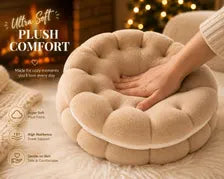 Cookie Plush Floor Seat Soft Chair Pad Cozy Room Decor Kawaii Biscuit Cushion