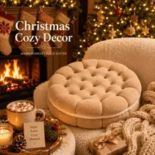 Cookie Plush Floor Seat Soft Chair Pad Cozy Room Decor Kawaii Biscuit Cushion