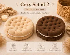 Cookie Plush Floor Seat Soft Chair Pad Cozy Room Decor Kawaii Biscuit Cushion