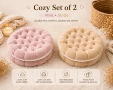 Cookie Plush Floor Seat Soft Chair Pad Cozy Room Decor Kawaii Biscuit Cushion