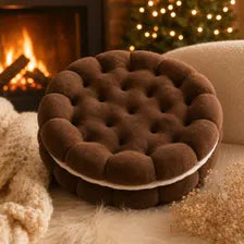 Cookie Plush Floor Seat Soft Chair Pad Cozy Room Decor Kawaii Biscuit Cushion