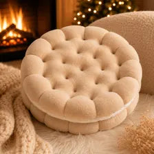 Cookie Plush Floor Seat Soft Chair Pad Cozy Room Decor Kawaii Biscuit Cushion