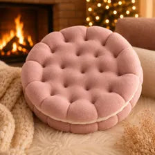 Cookie Plush Floor Seat Soft Chair Pad Cozy Room Decor Kawaii Biscuit Cushion