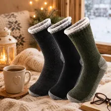 Cozy Thermal Socks Warm Winter Crew Socks Soft Fleece Lined Unisex Gift