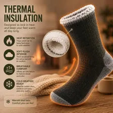 Cozy Thermal Socks Warm Winter Crew Socks Soft Fleece Lined Unisex Gift