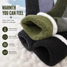Cozy Thermal Socks Warm Winter Crew Socks Soft Fleece Lined Unisex Gift