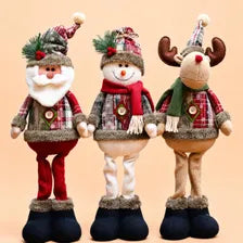 Christmas Plush Decor Set Scandinavian Holiday Figures Farmhouse Xmas Shelf Decor