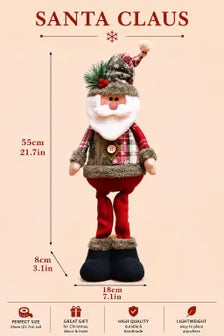 Christmas Plush Decor Set Scandinavian Holiday Figures Farmhouse Xmas Shelf Decor