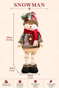 Christmas Plush Decor Set Scandinavian Holiday Figures Farmhouse Xmas Shelf Decor