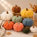 Plush Pumpkin Set Fall Decor Autumn Cushion Thanksgiving Home Accent