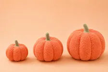 Plush Pumpkin Set Fall Decor Autumn Cushion Thanksgiving Home Accent