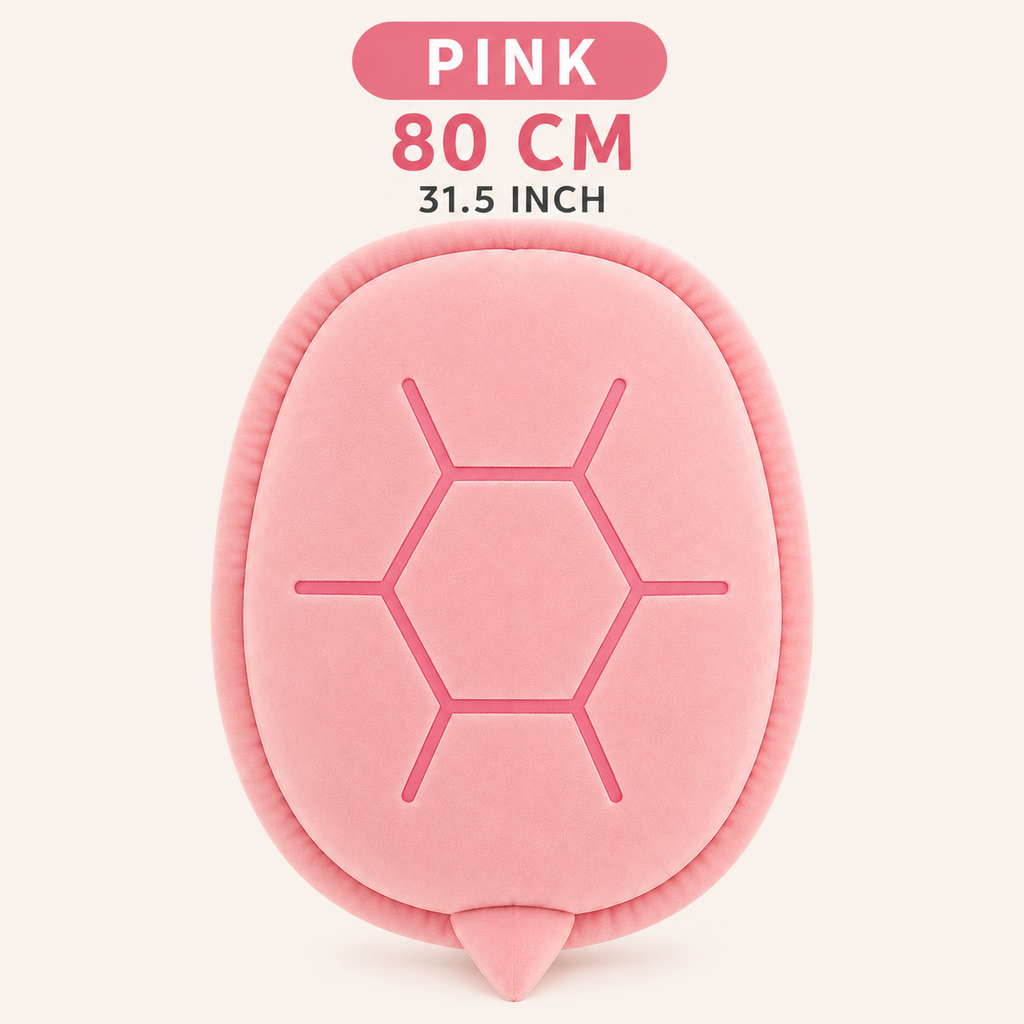 Pink wearable turtle pillow 80 cm