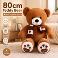 80 cm giant teddy bear with heart and scarf