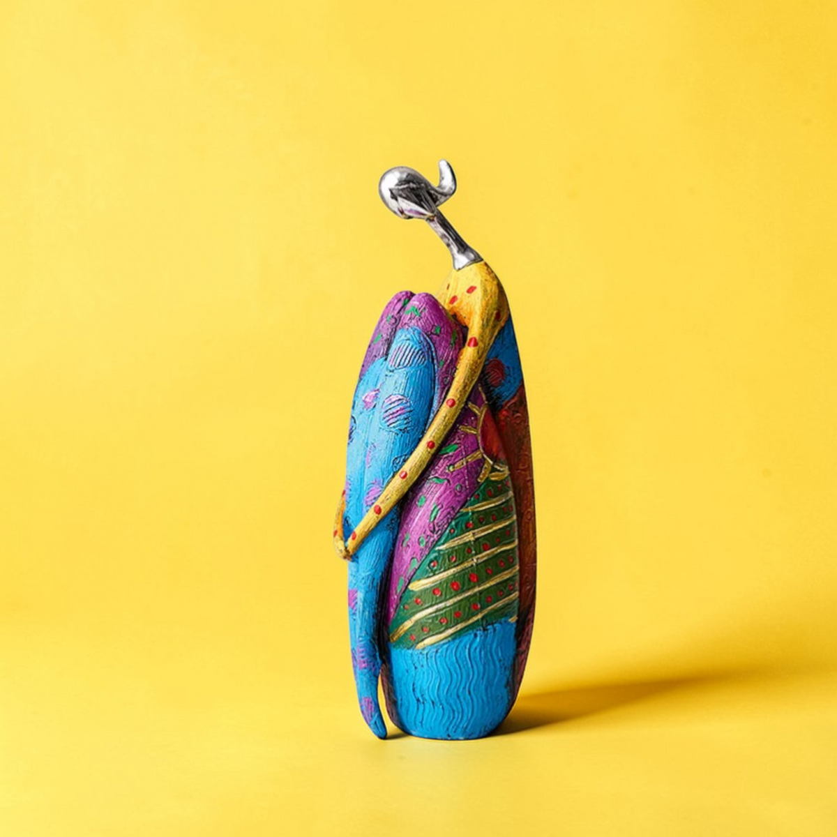 Colorful artistic resin sculpture interior decor