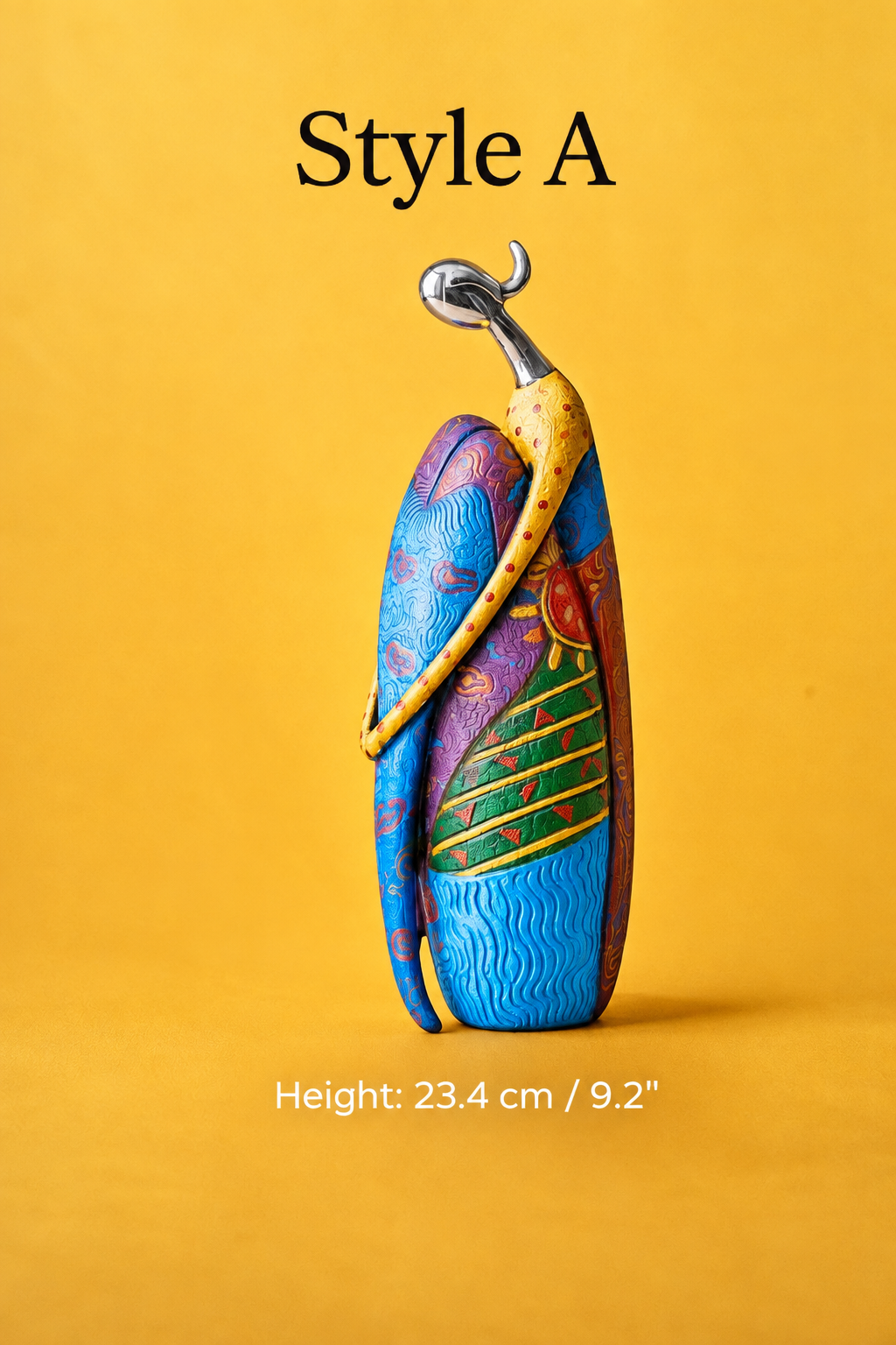 Colorful abstract resin sculpture Style A