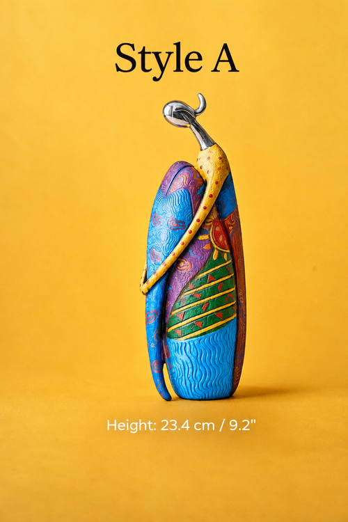 Colorful abstract resin sculpture Style A
