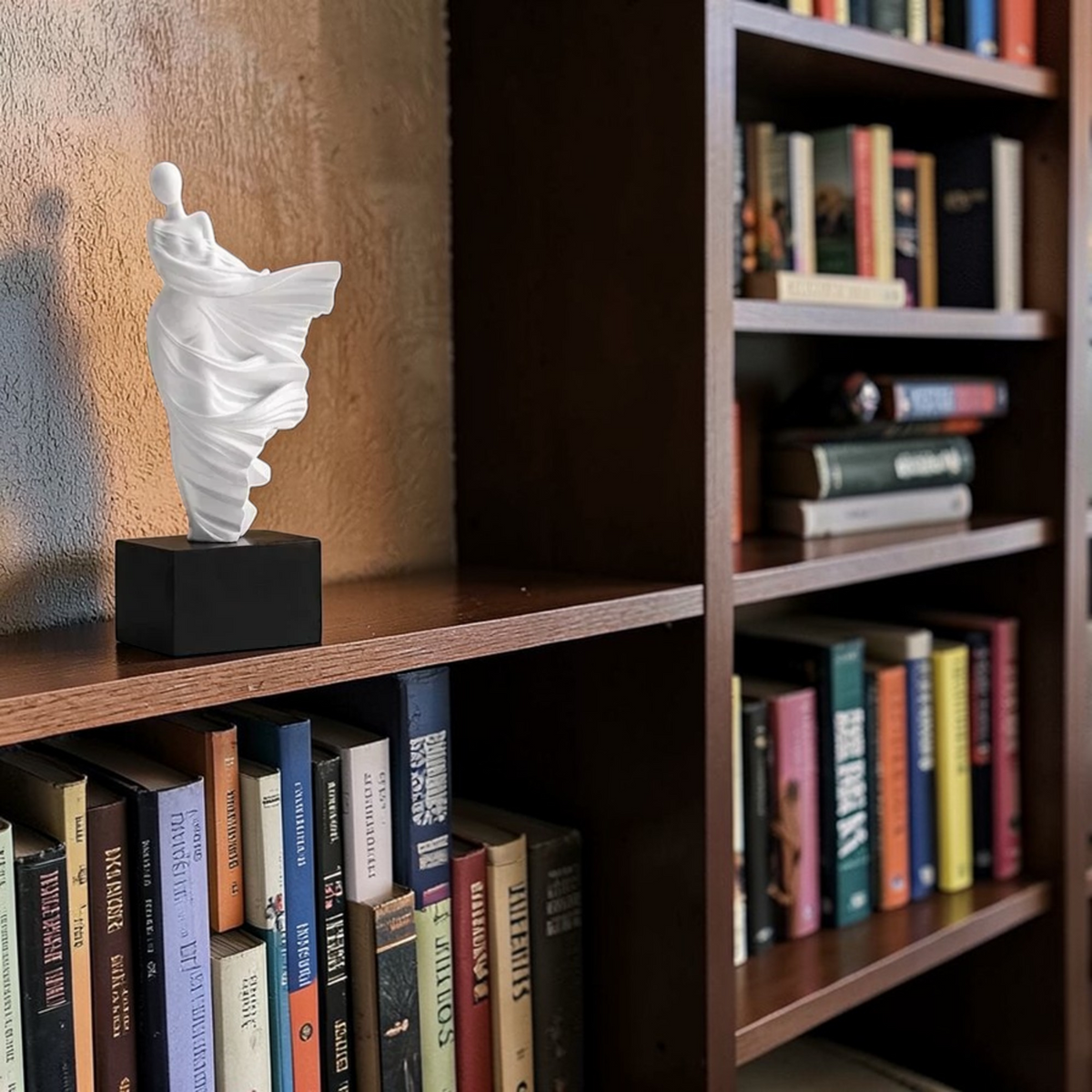 White abstract woman sculpture