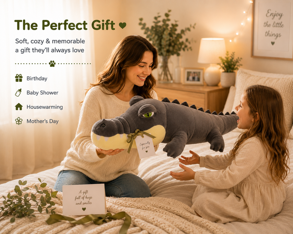 Alligator plush gift