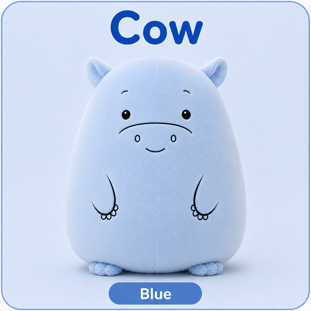 Animal plush pillows bedroom decor