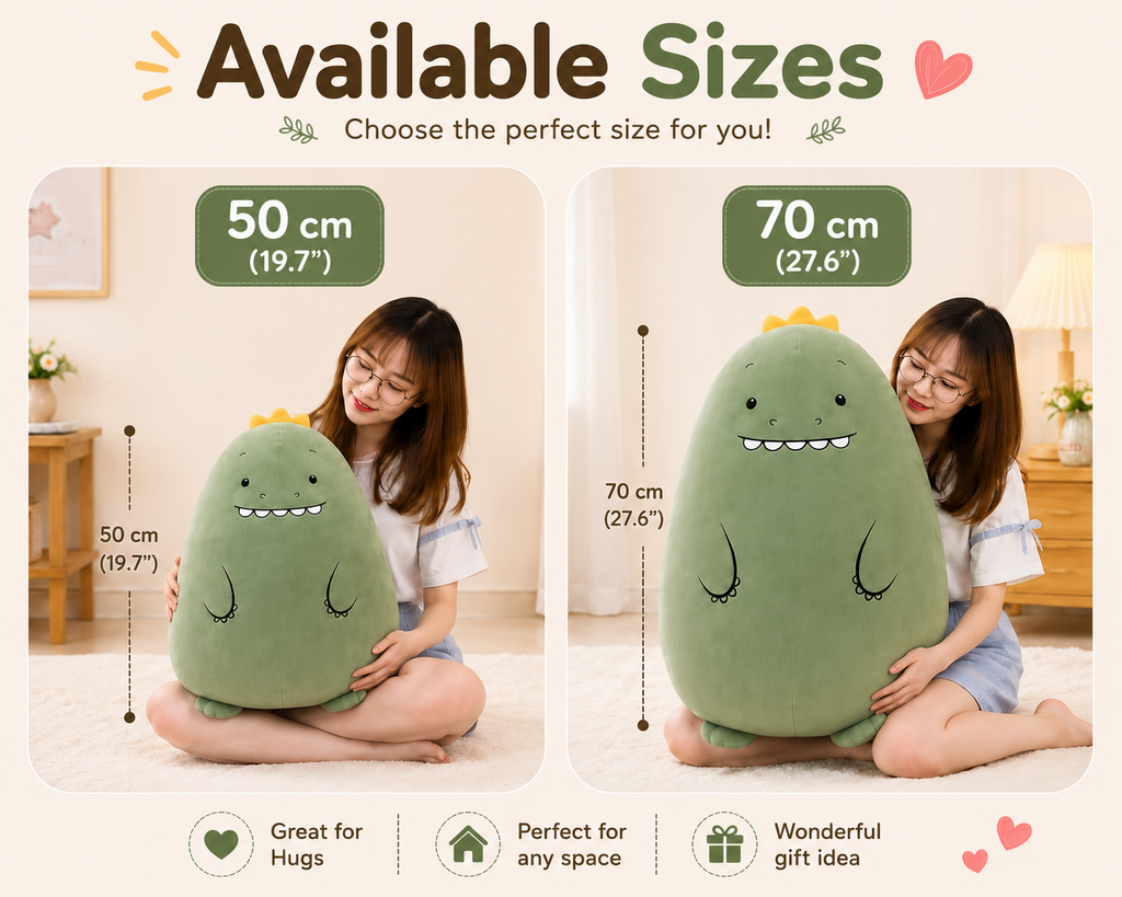 Animal plush pillow available sizes
