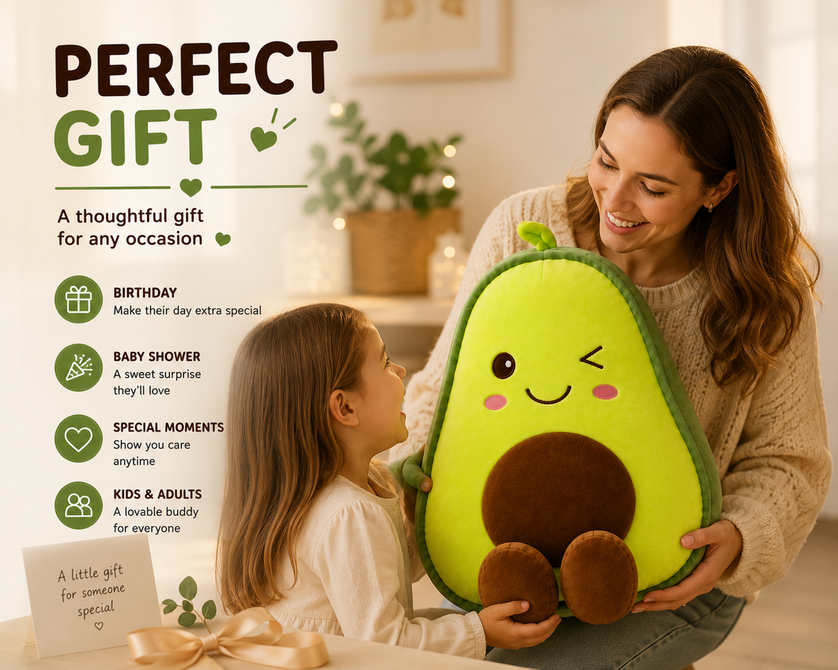 Avocado plush pillow gift image