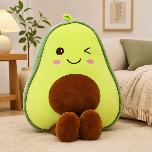 Avocado plush pillow soft stuffed cushion