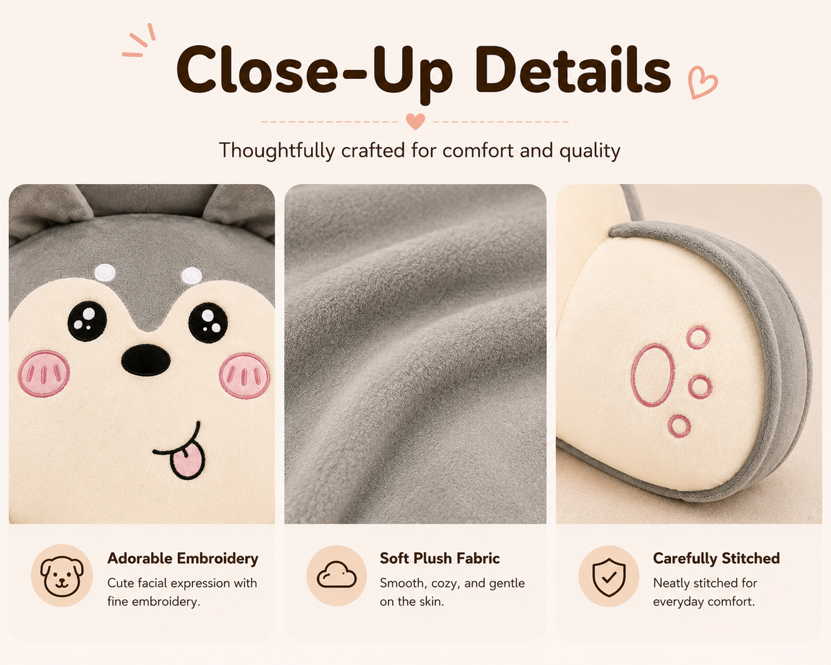 Plush backrest pillow product details