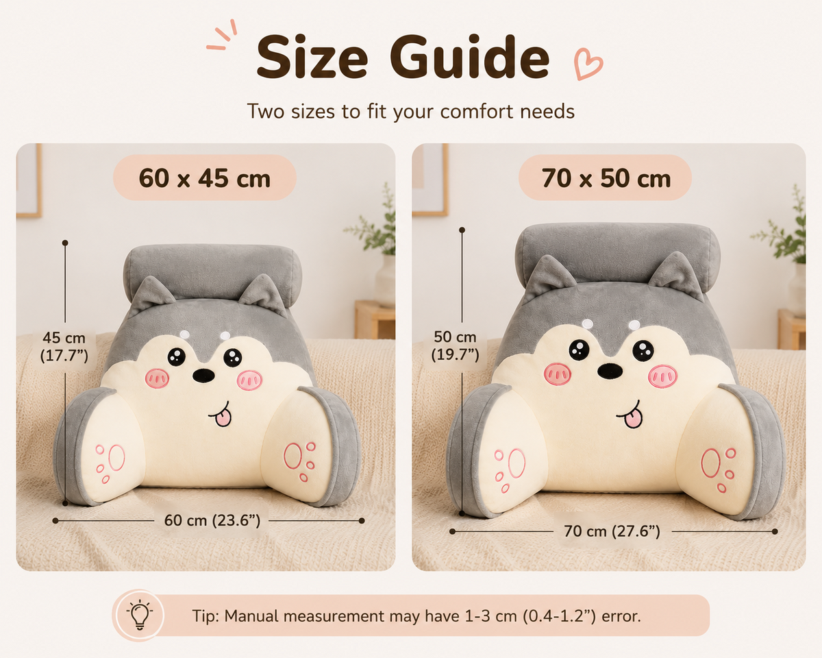 Plush backrest pillow sofa and bedroom use
