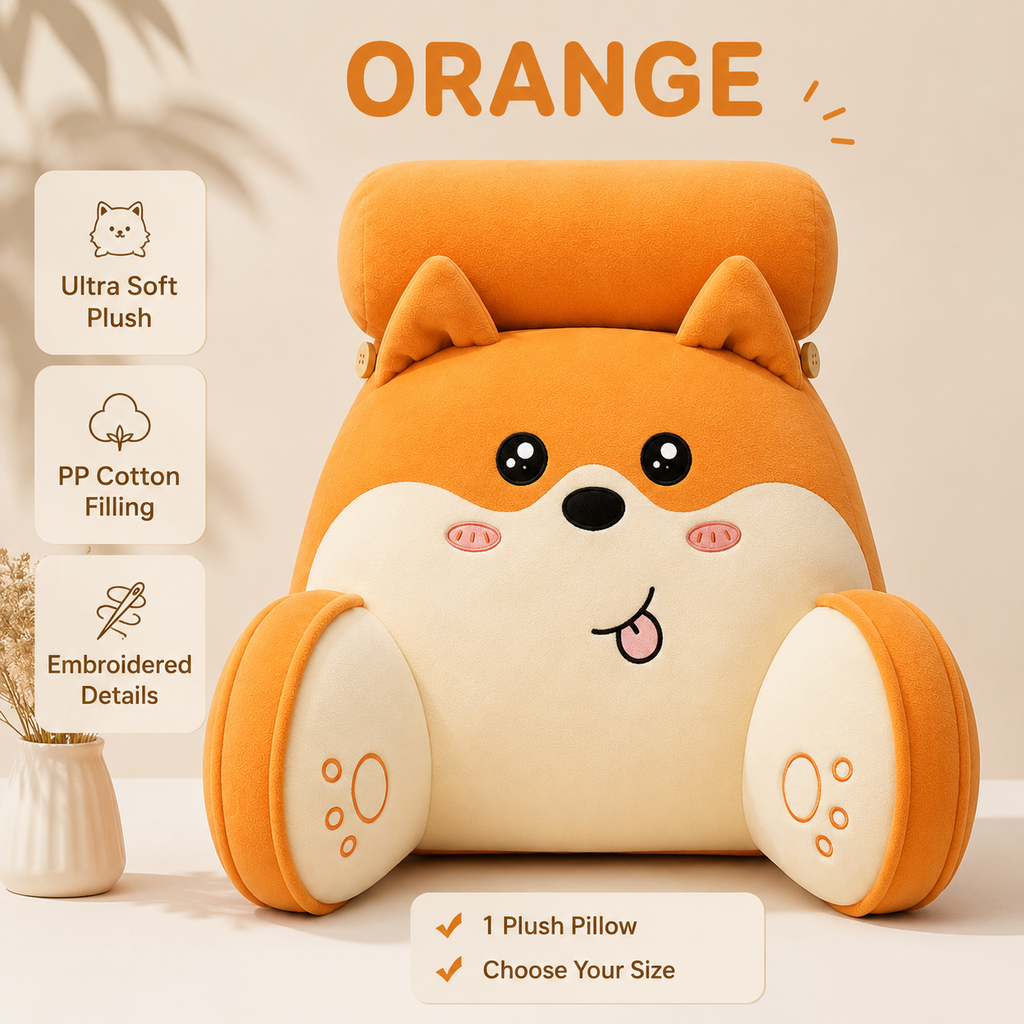 Plush backrest pillow color options