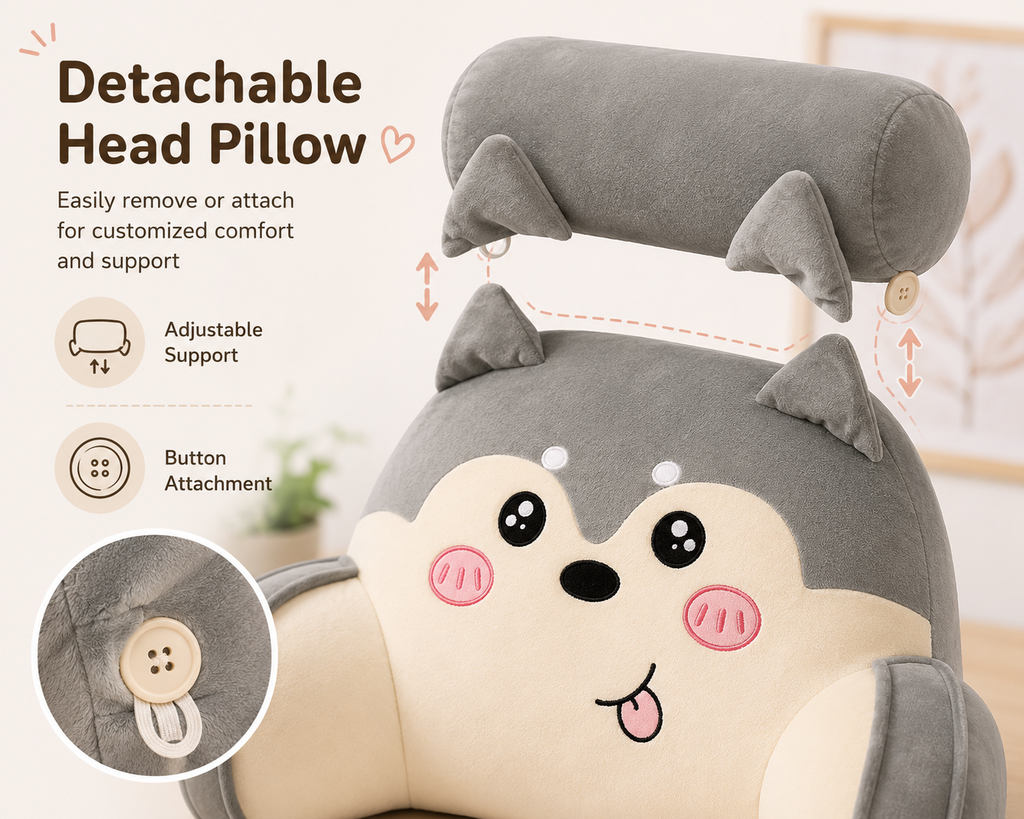 Plush backrest pillow what is included