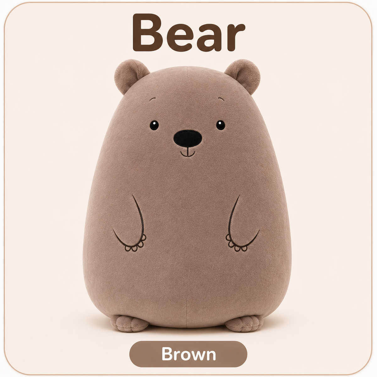 Bear brown plush