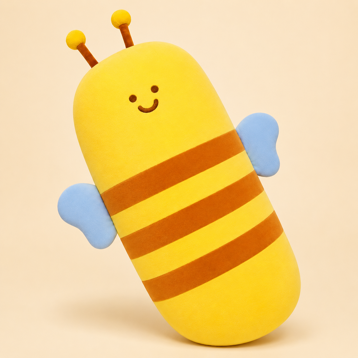 Bee plush pillow 60 cm 23.6 inch size
