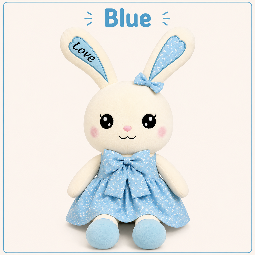 Blue bunny plush
