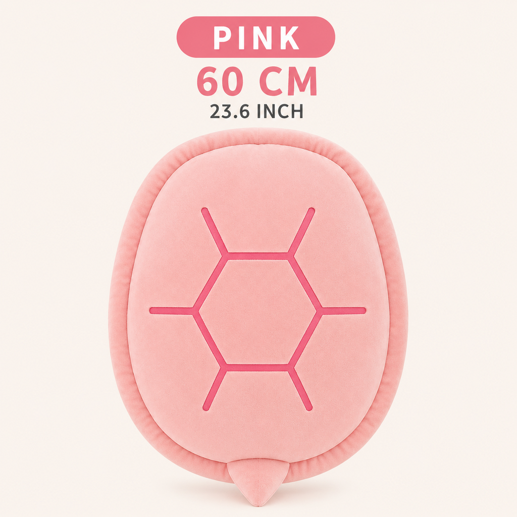 Pink wearable turtle pillow 60 cm