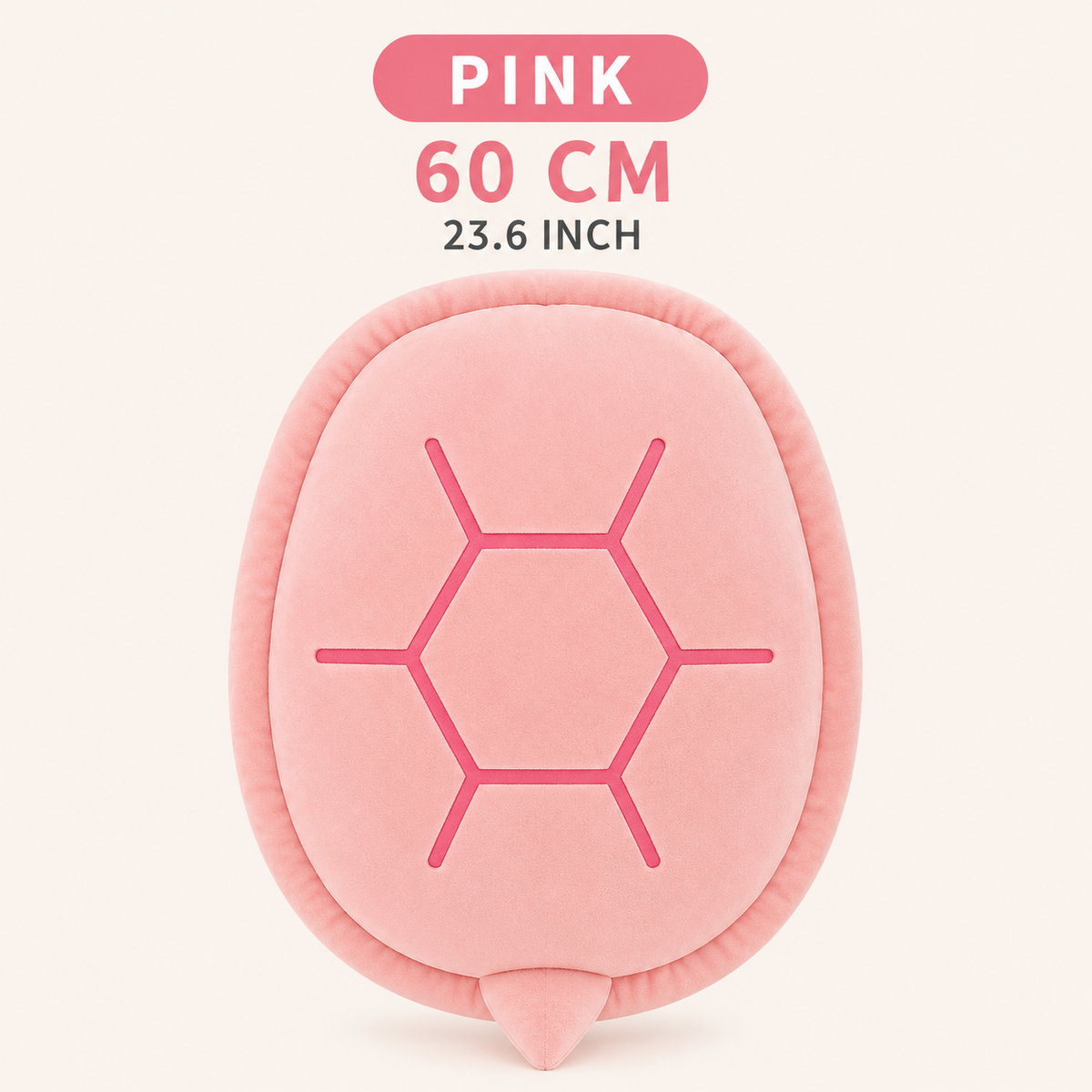 Pink wearable turtle pillow 60 cm