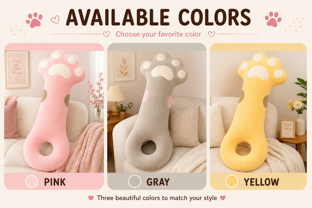 Available colors Pink Gray Yellow
