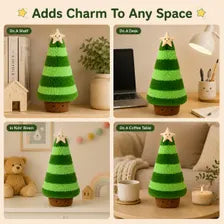 Christmas Tree Plush Pillow – Soft Holiday Cushion in 2 Sizes