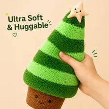 Christmas Tree Plush Pillow – Soft Holiday Cushion in 2 Sizes